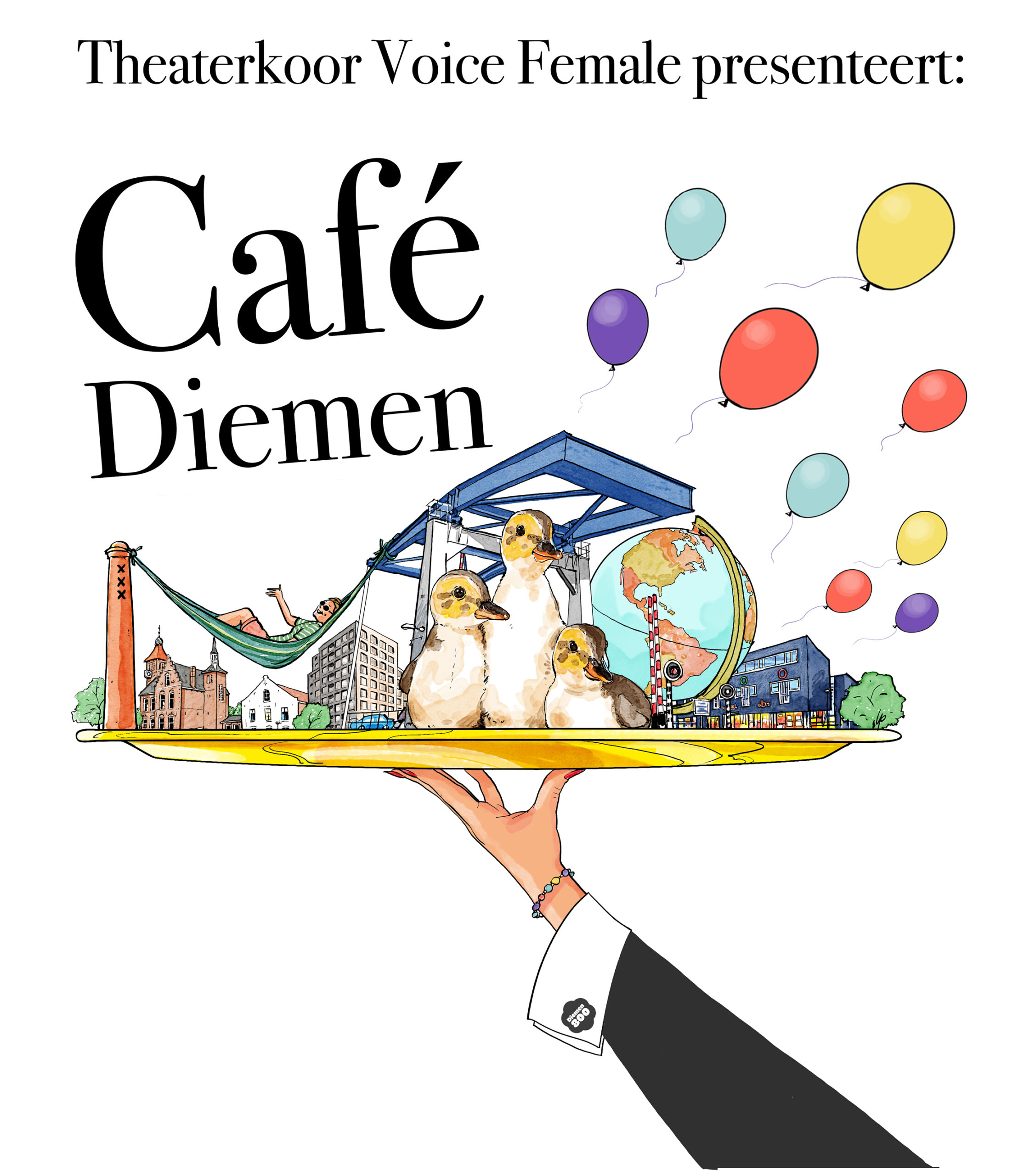 Flyer theatervoorstelling 2026: Café Diemen